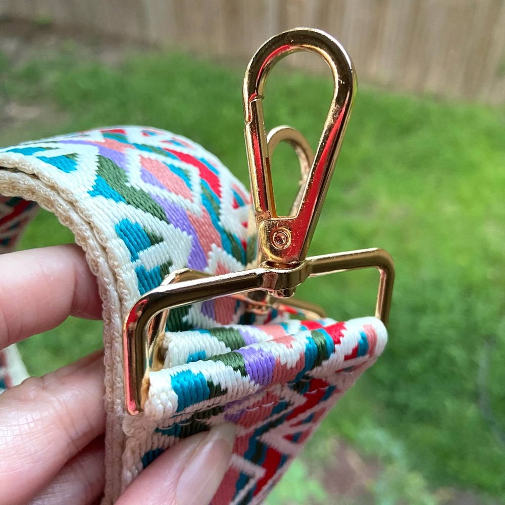 Camera/Guitar Strap- Colorful Geometric Patterned Strap for Bags/Totes NWOT - Picture 4 of 10